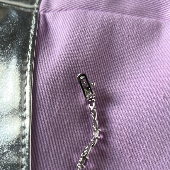 NWT VINTAGE AMETHYST STERILNG SILVER TENNIS BRACELET NEW WITH TAGS - Picture 2 of 5